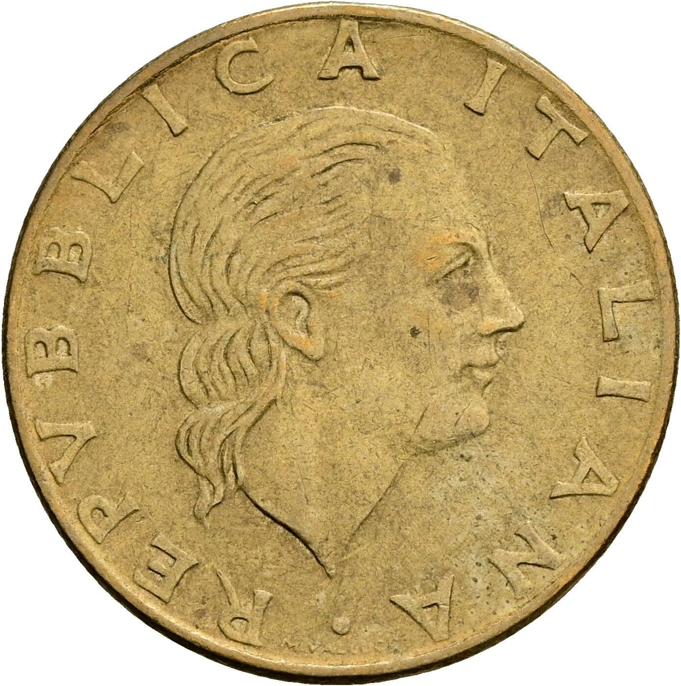 200 Lire 1978 – Vorderseite