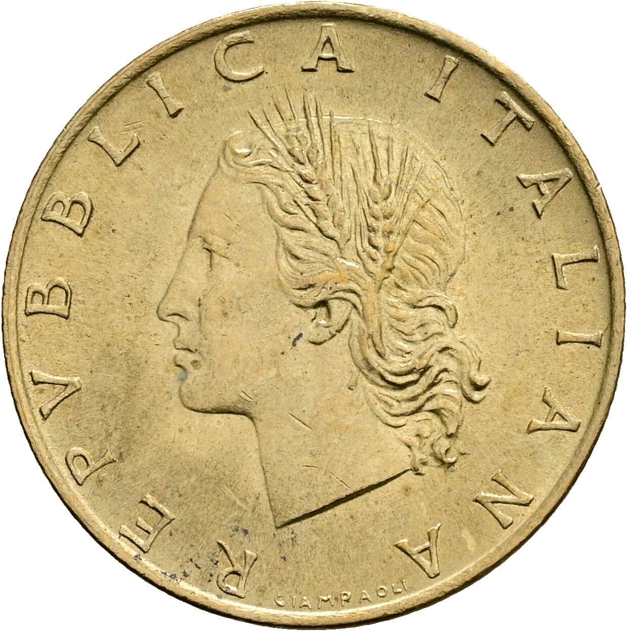 20 Lire 1982 – Vorderseite