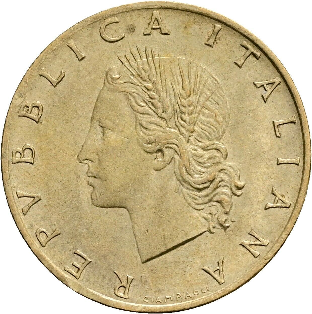 20 Lire 1989 – Vorderseite