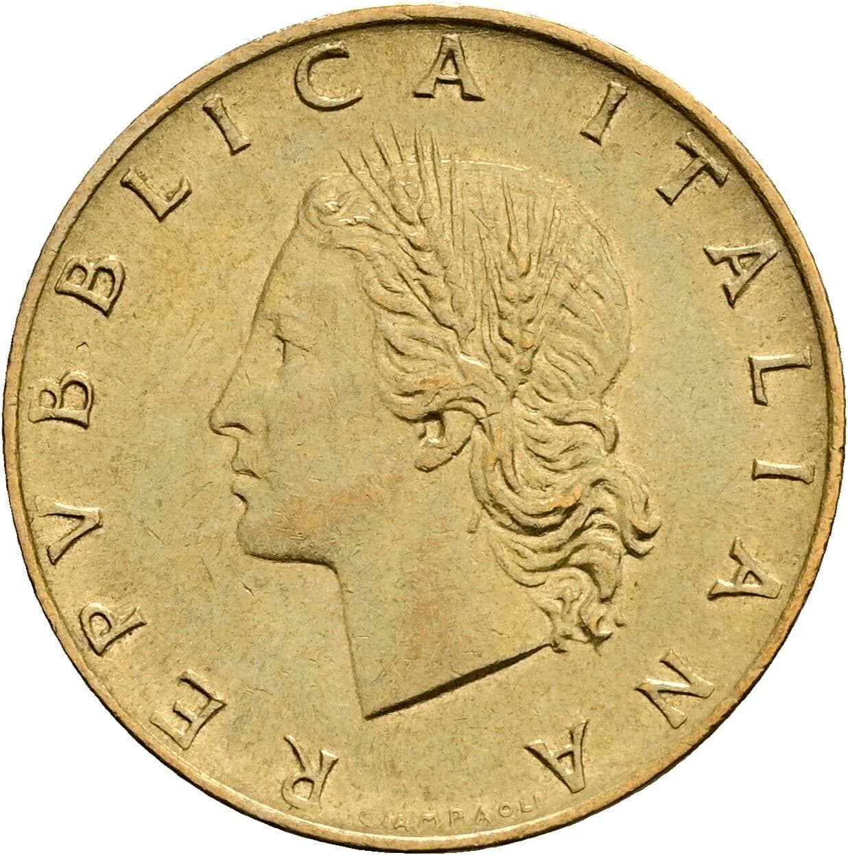 20 Lire 1980 – Vorderseite