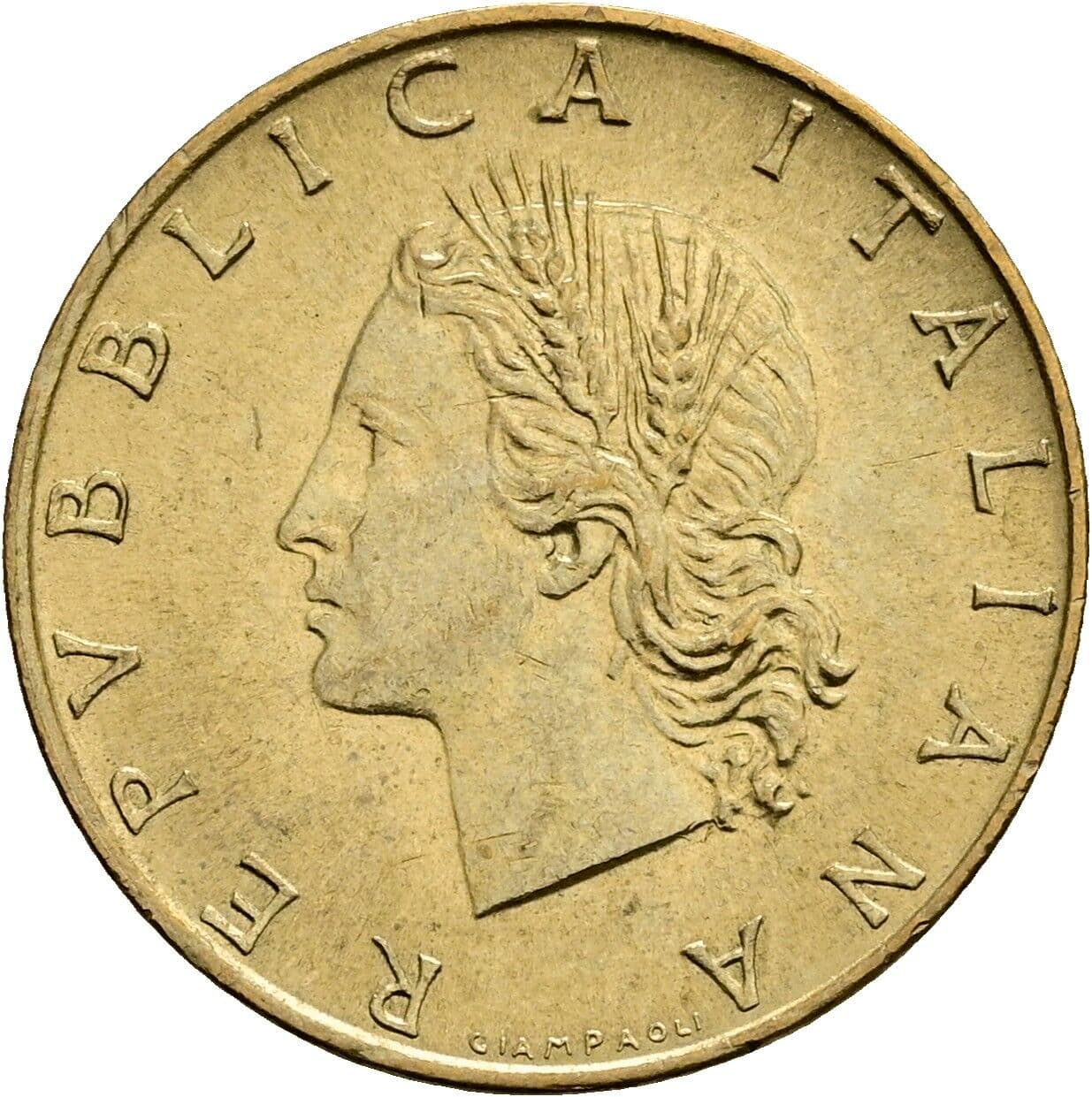 20 Lire 1982 – Vorderseite