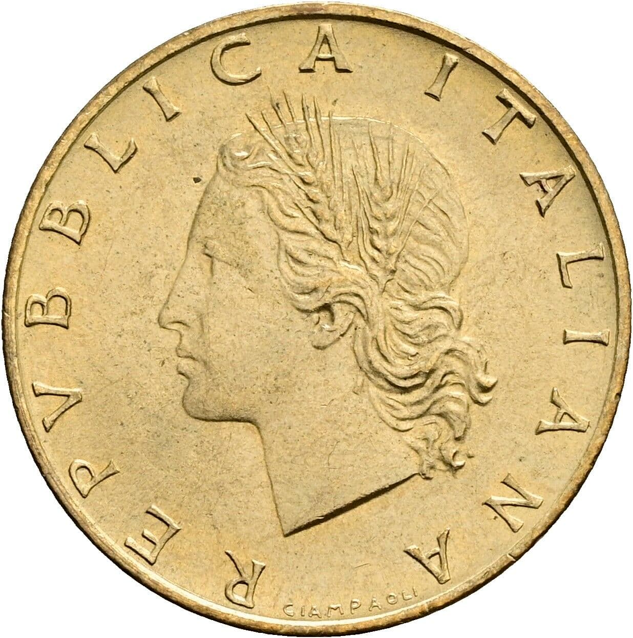 20 Lire 1989 – Vorderseite