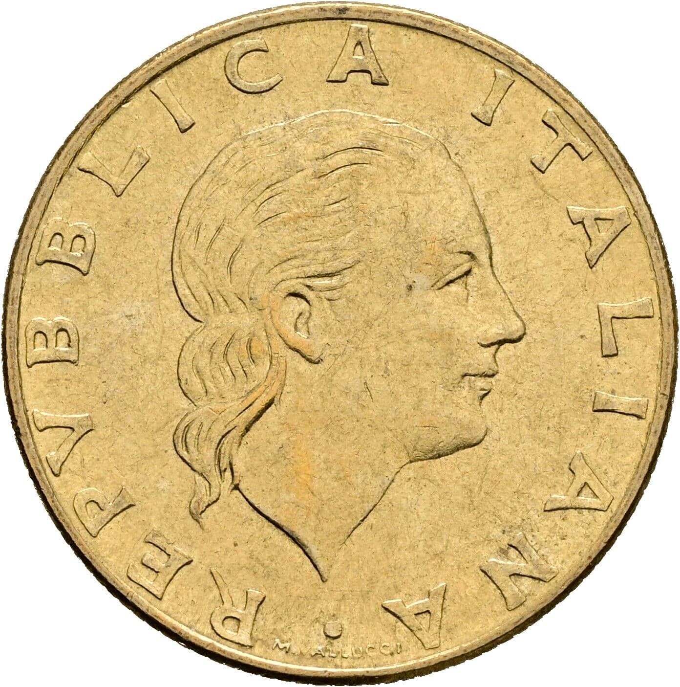 200 Lire 1978 – Rückseite