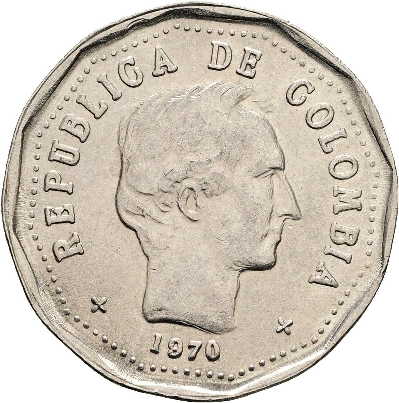 50 Centavos 1970 – Rückseite