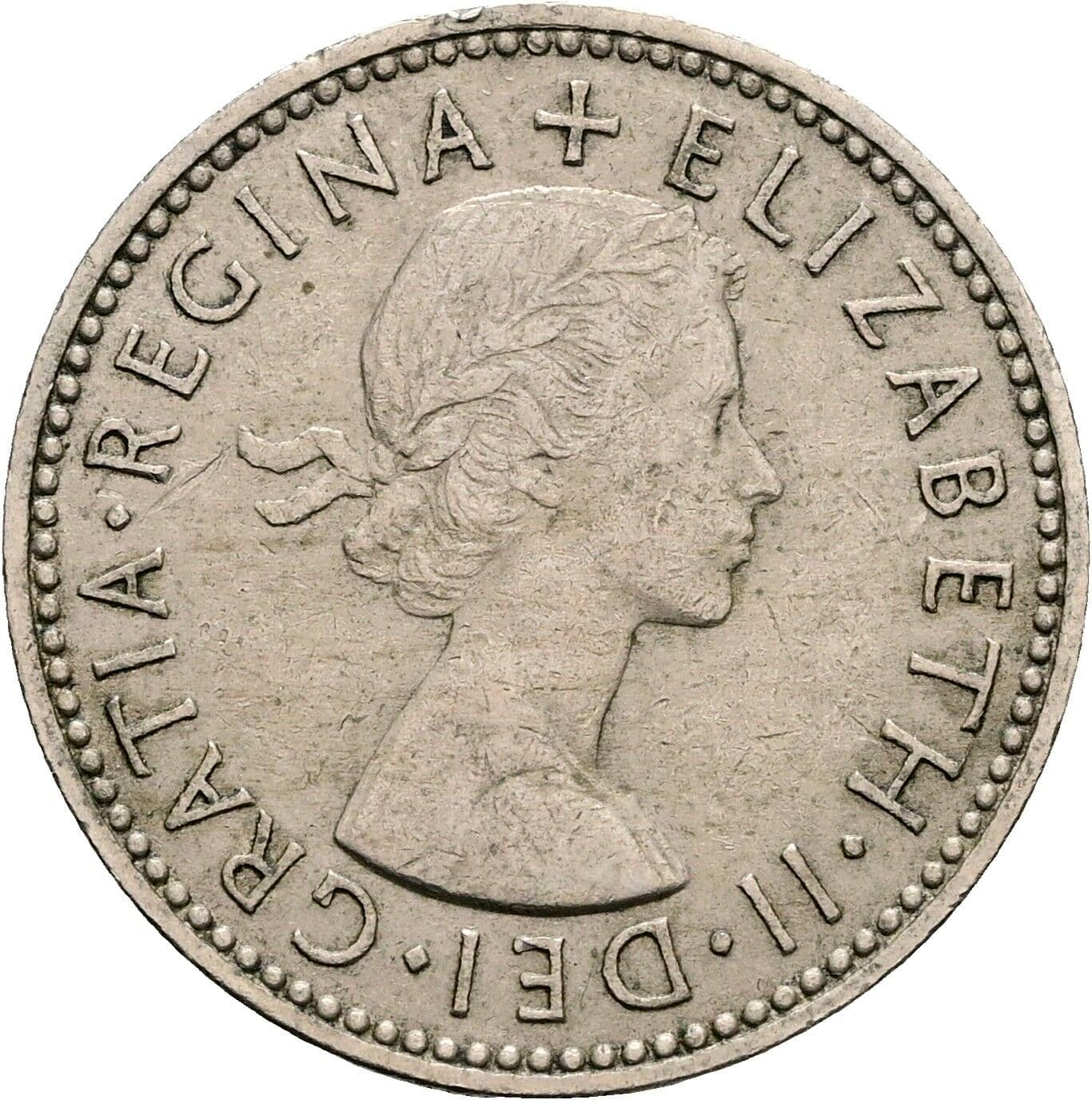 1 Shilling 1954 – Vorderseite
