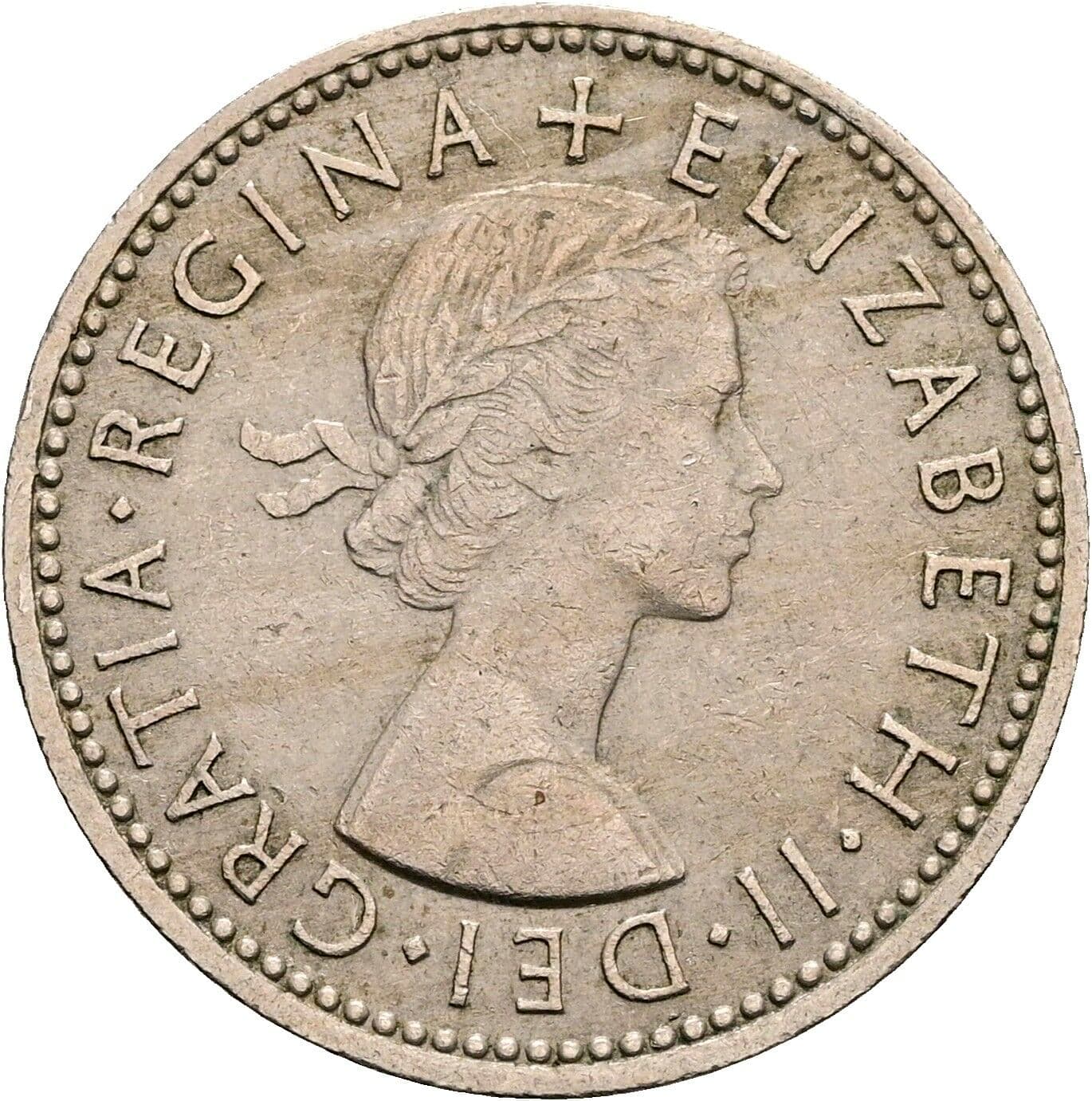 1 Shilling Elisabeth II. 1952-2022 1961 – Vorderseite