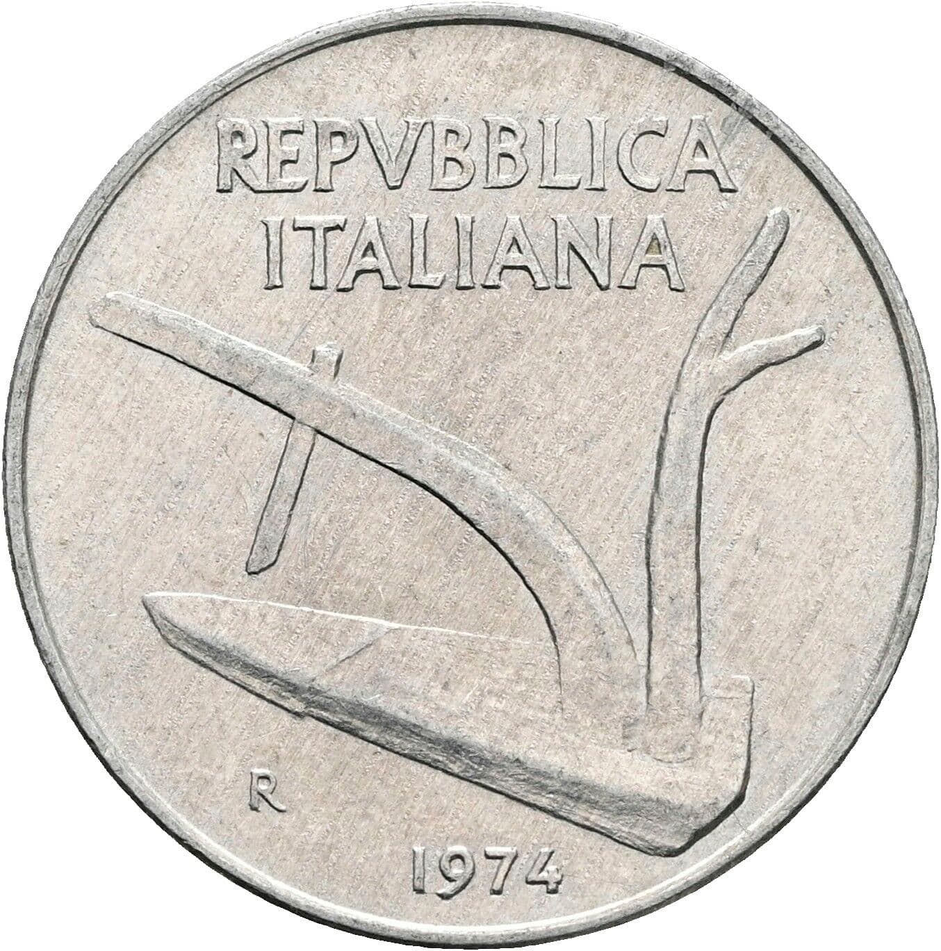 10 Lire 1974 – Vorderseite