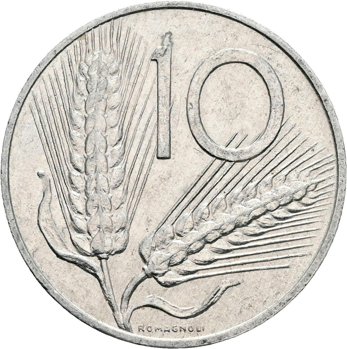 10 Lire 1979 – Vorderseite