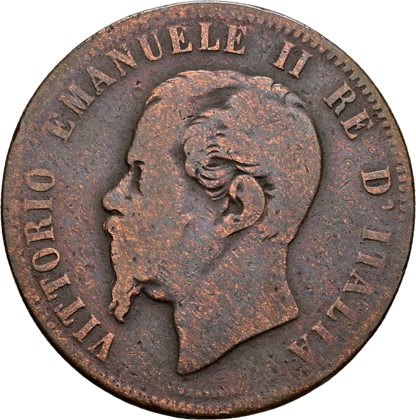 10 Centesimi Vittorio Emanuele II. 1861-1878 1862 – Rückseite