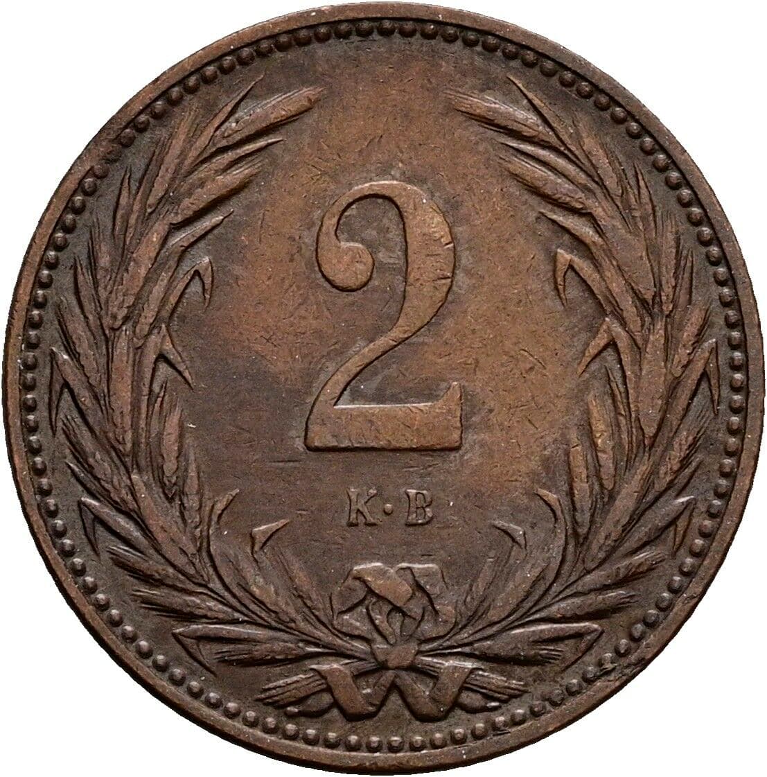 2 Filler Franz Joseph I. 1848-1916 1901 KB, Kremnitz – Vorderseite