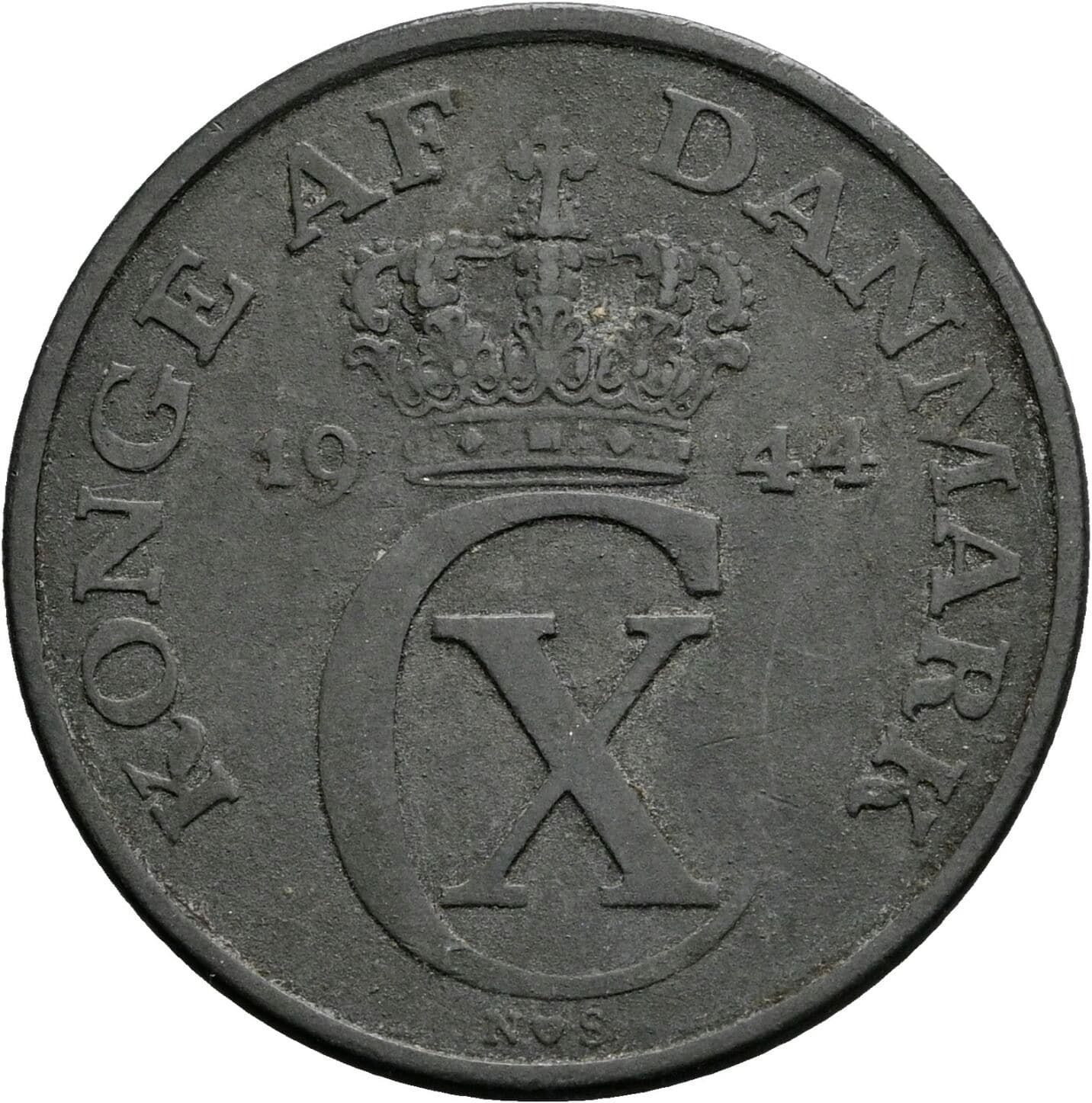 5 Öre Christian X. 1912-1947 1944 – Rückseite