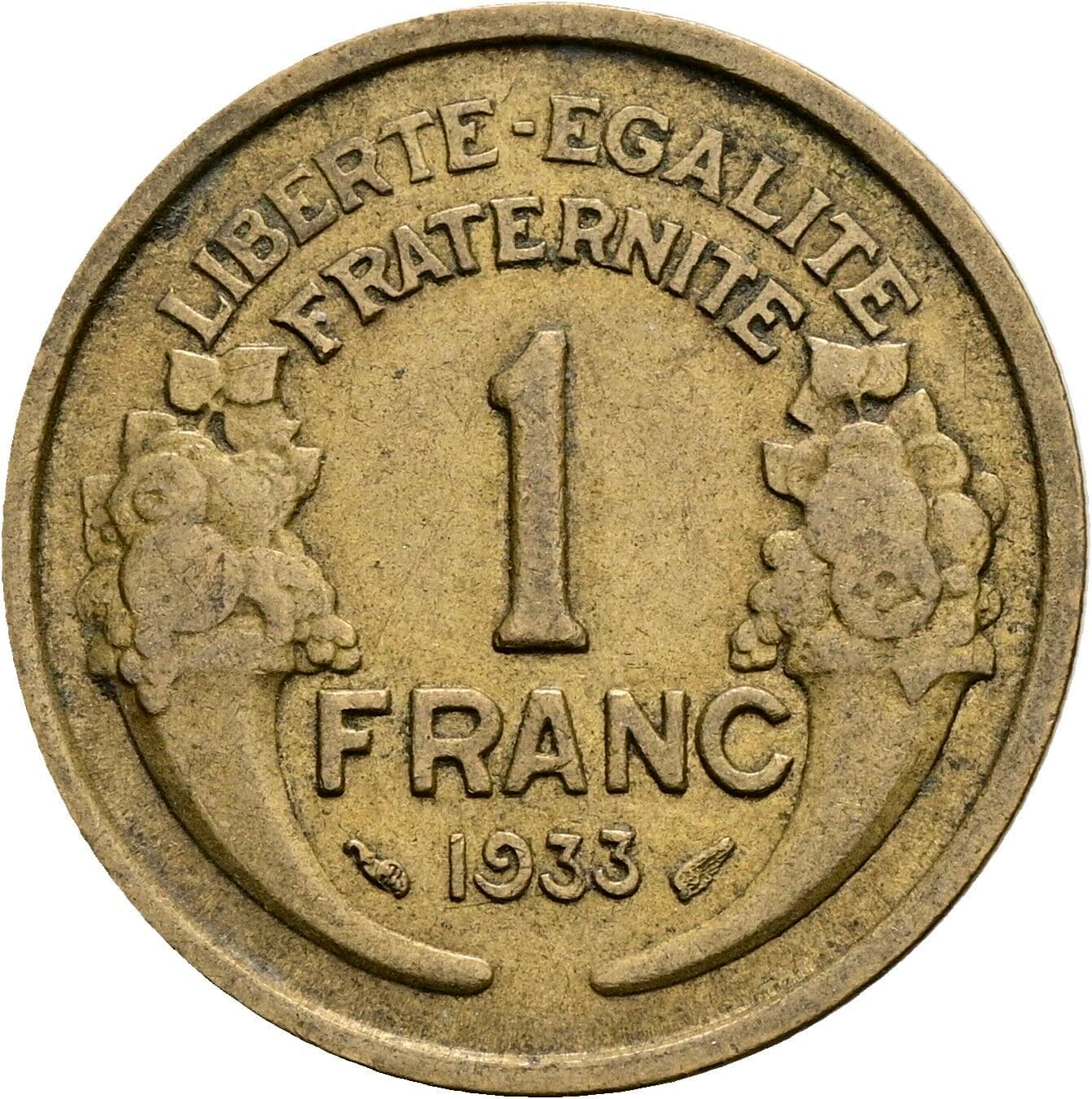 1 Franc 1933 – Vorderseite