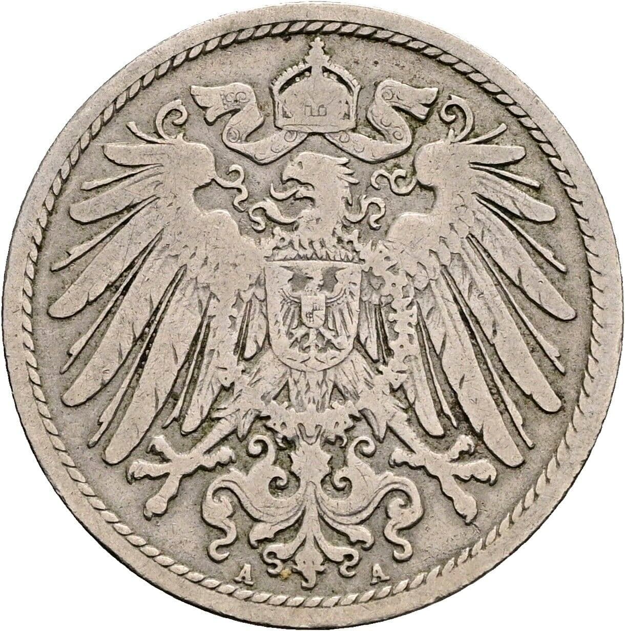 10 Pfennig 1897 A – Rückseite