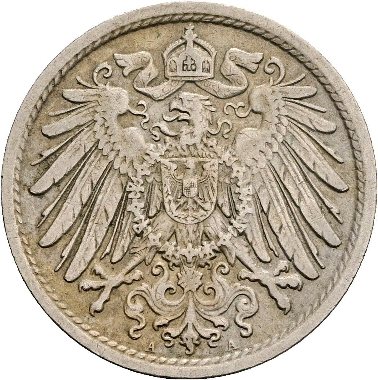 10 Pfennig 1912 A – Rückseite