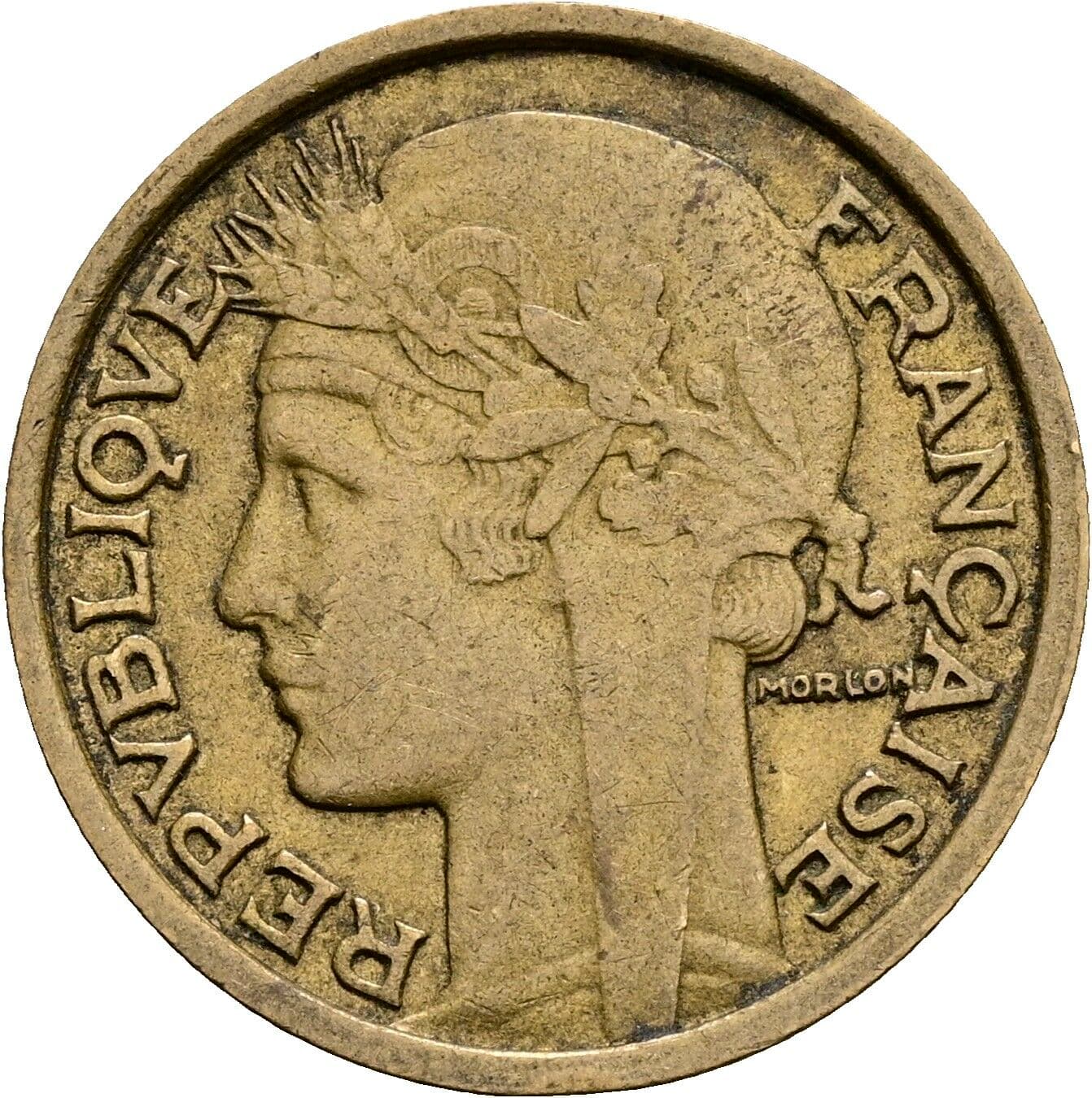 1 Franc 1933 – Rückseite