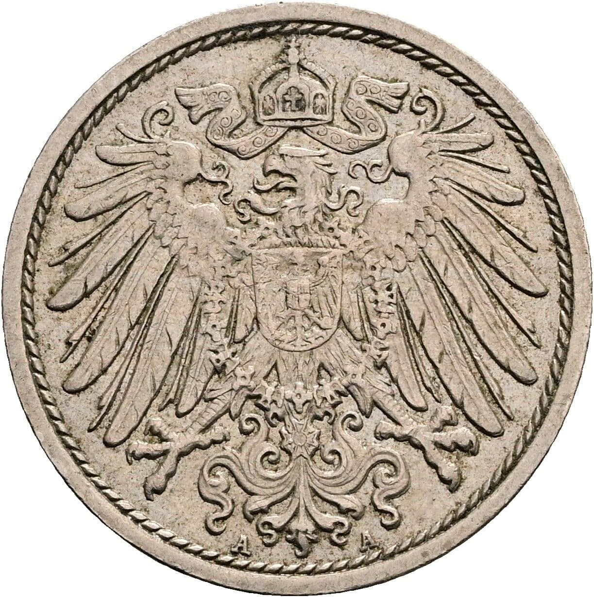 10 Pfennig 1915 A – Rückseite