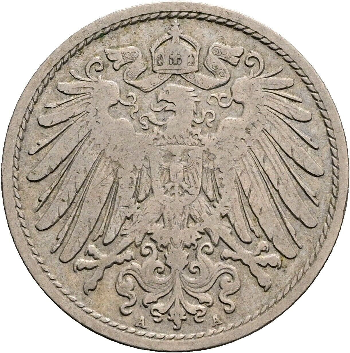 10 Pfennig 1899 A – Rückseite