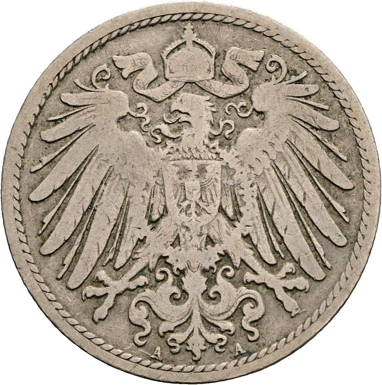 10 Pfennig 1898 A – Rückseite
