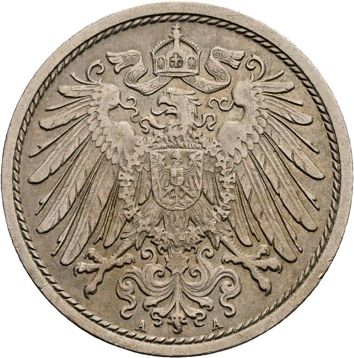 10 Pfennig 1913 A – Rückseite