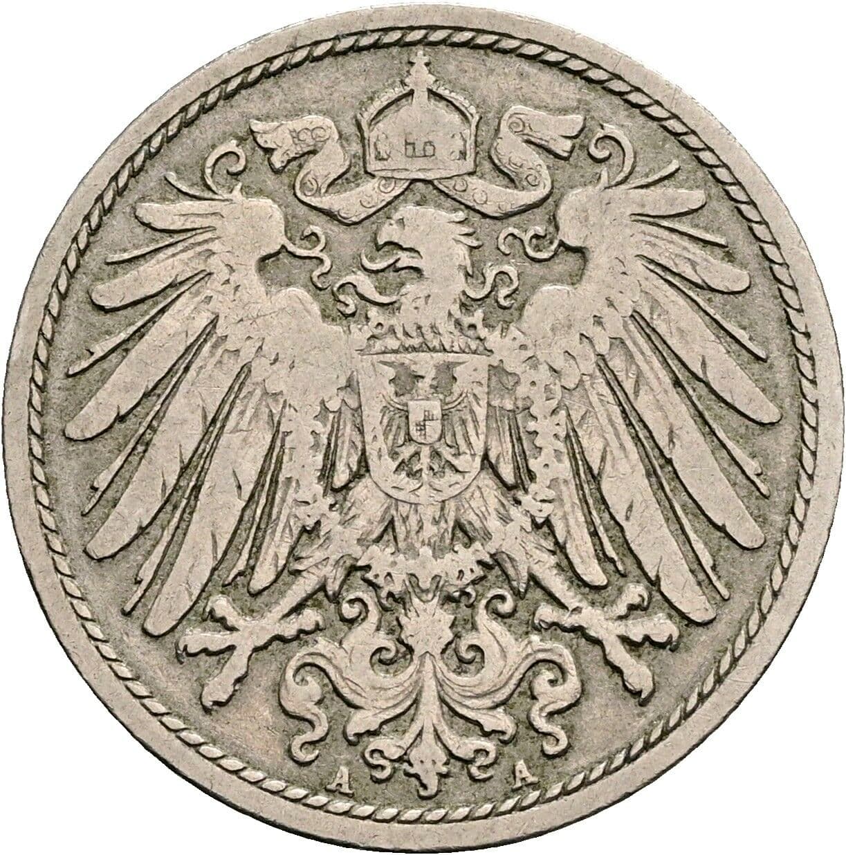 10 Pfennig 1900 A – Rückseite