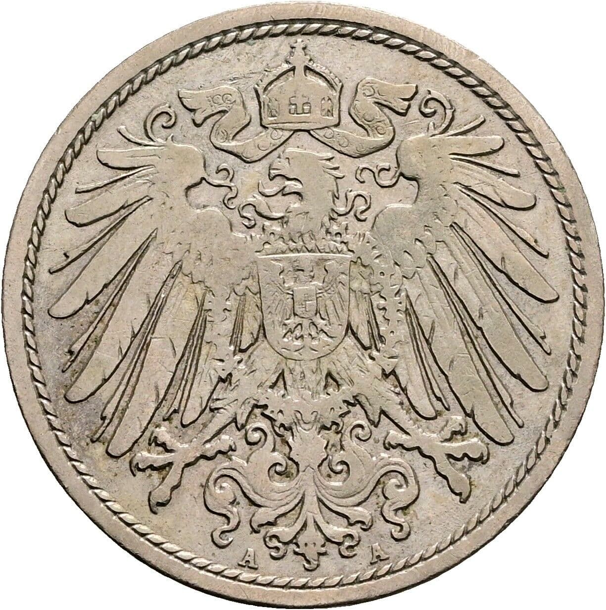 10 Pfennig 1902 A – Rückseite