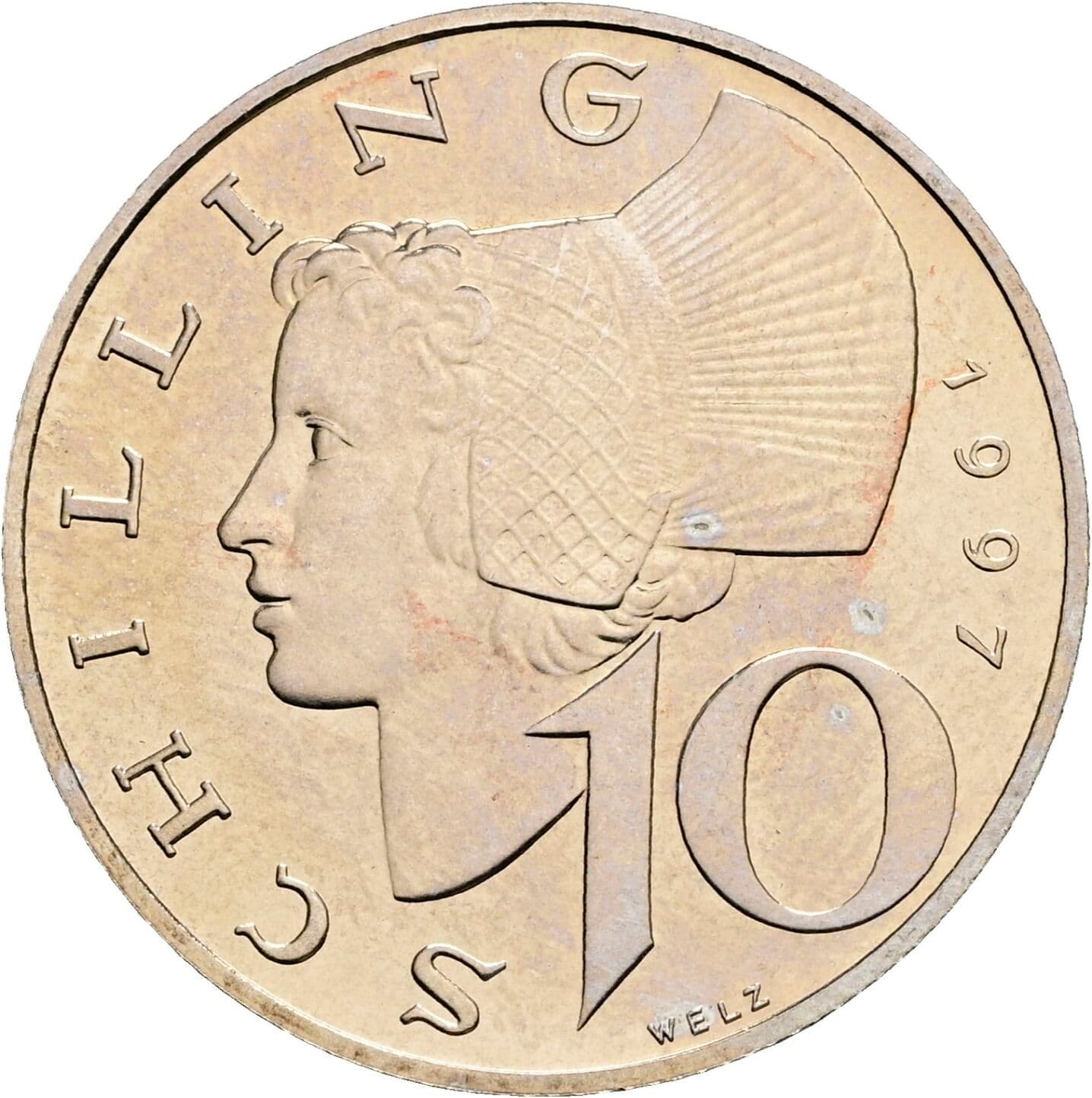 10 Schilling 1997 – Vorderseite
