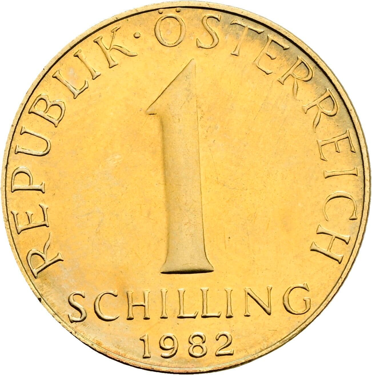 1 Schilling 1982 – Vorderseite