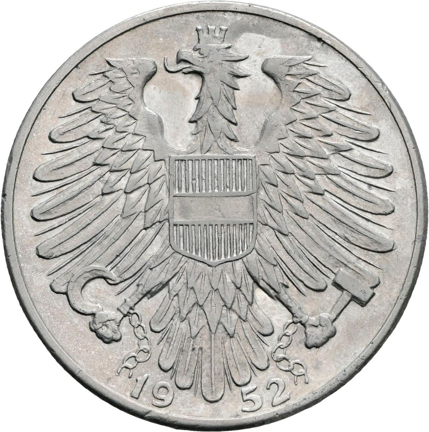 5 Schilling 1952 – Rückseite