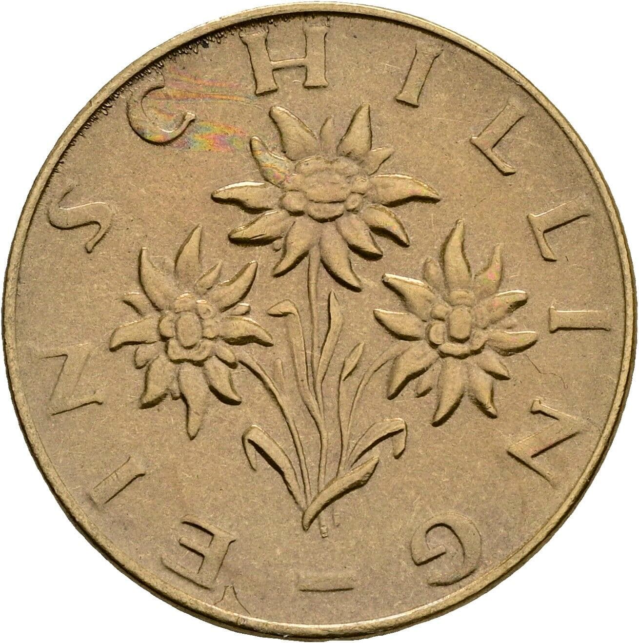 1 Schilling 1970 – Rückseite