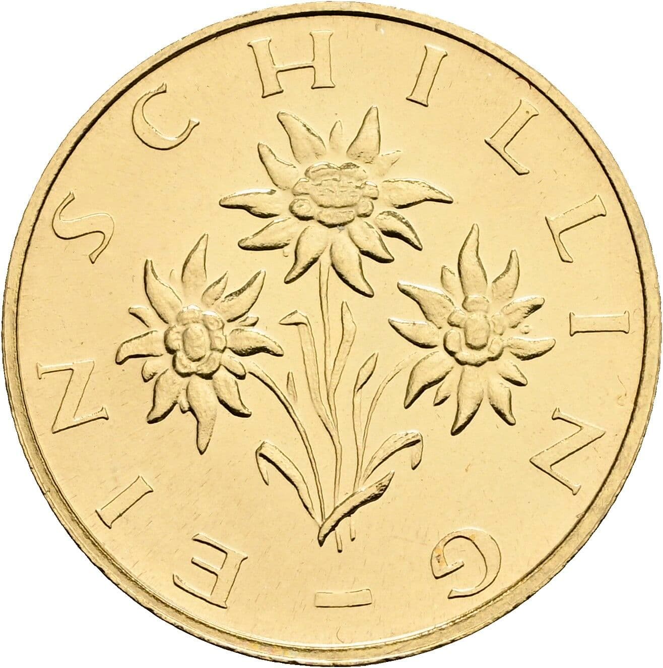 1 Schilling 1974 – Rückseite
