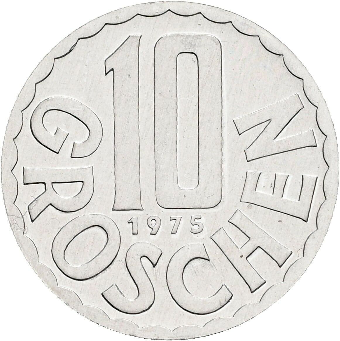 10 Groschen 1975 – Vorderseite