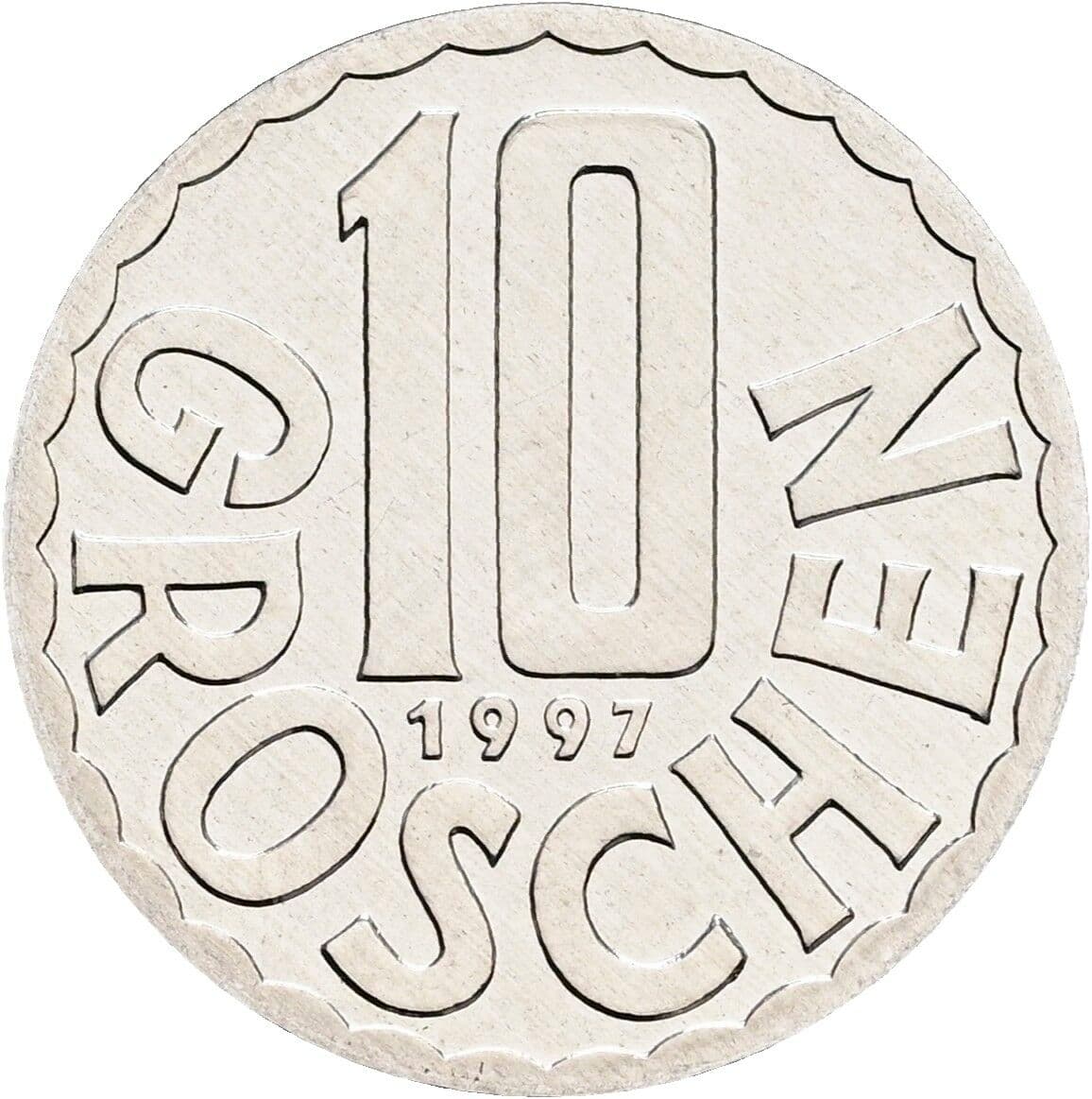 10 Groschen 1997 – Vorderseite