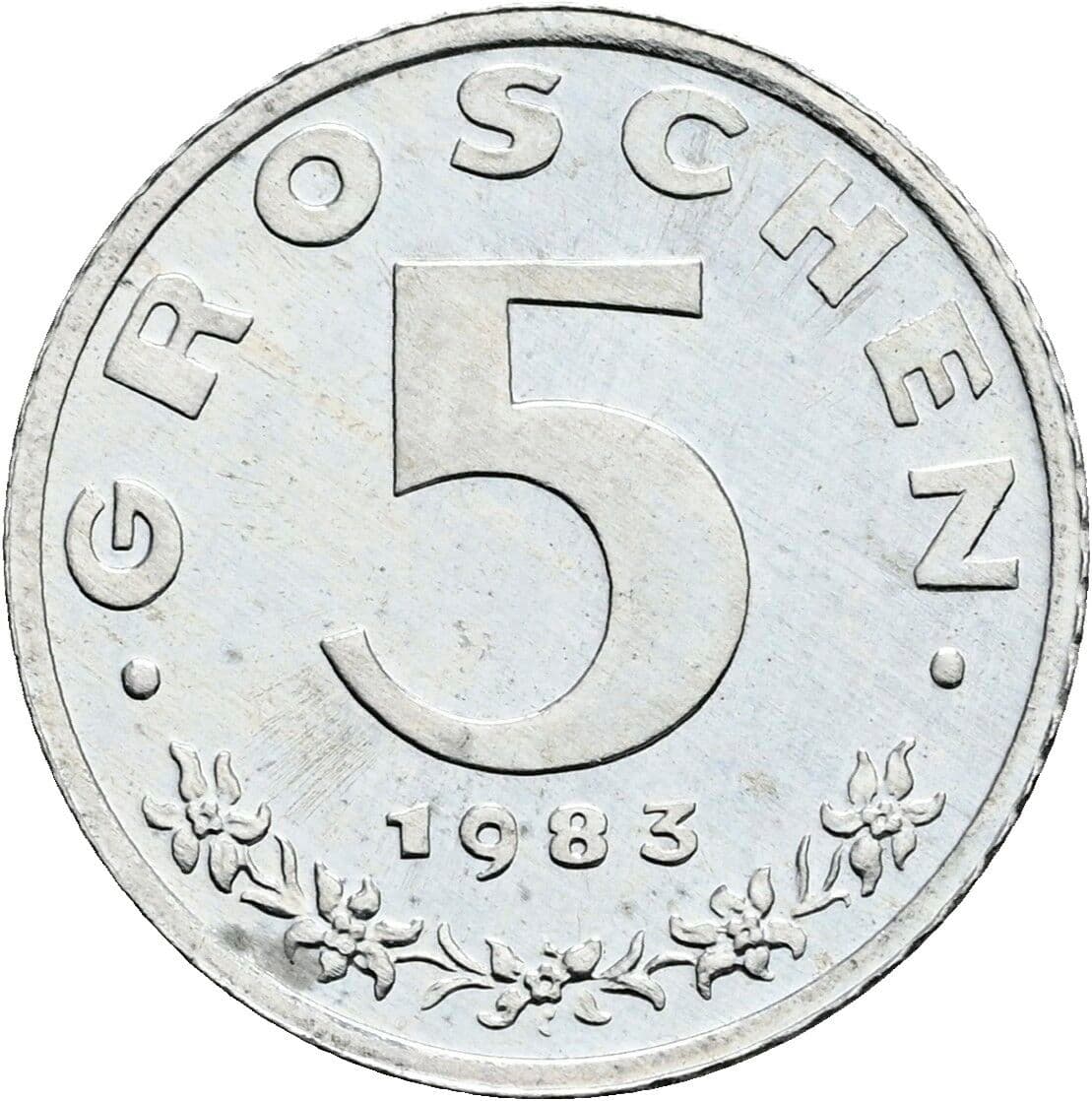 5 Groschen 1983 – Vorderseite