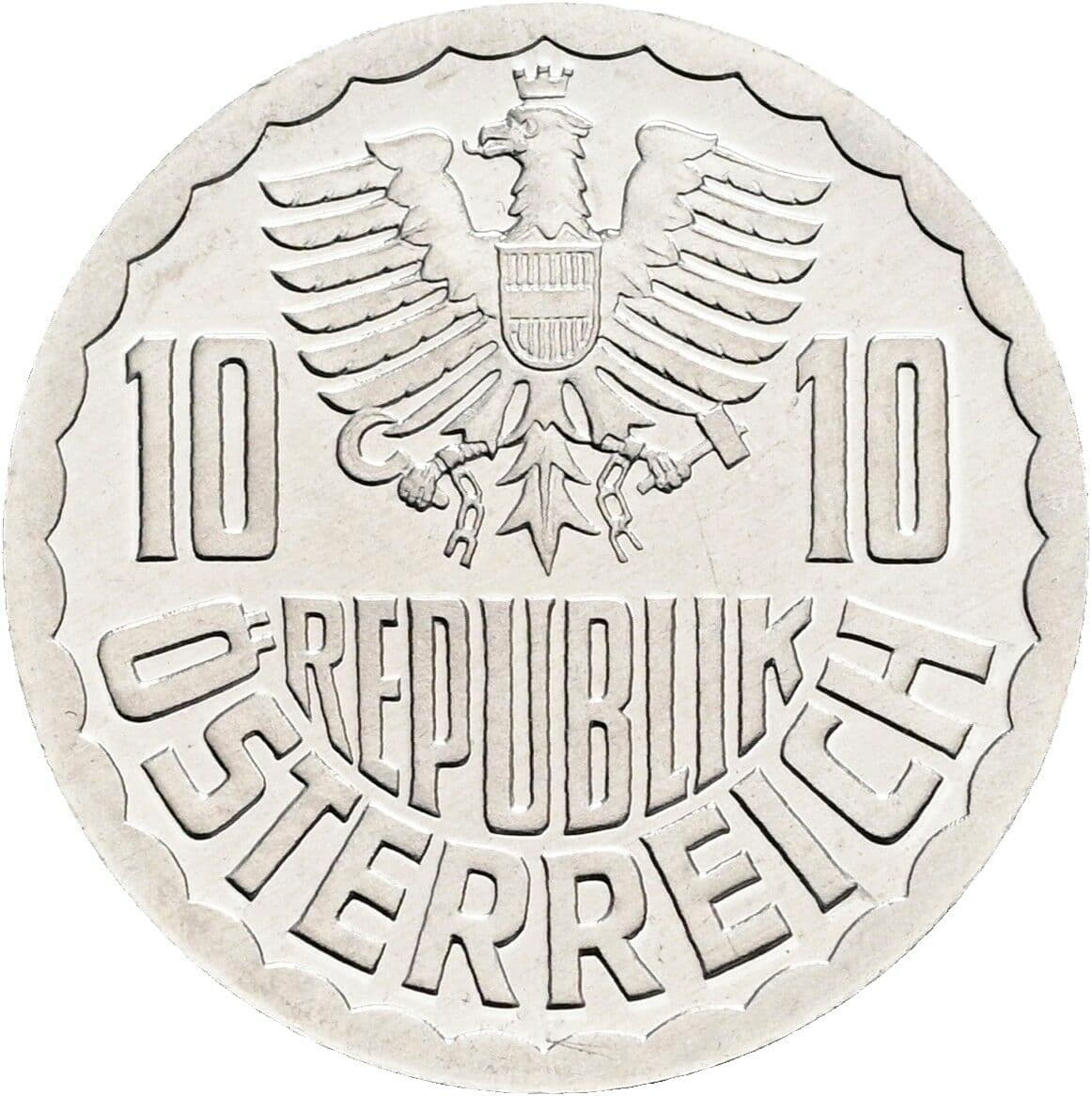 10 Groschen 1988 – Rückseite