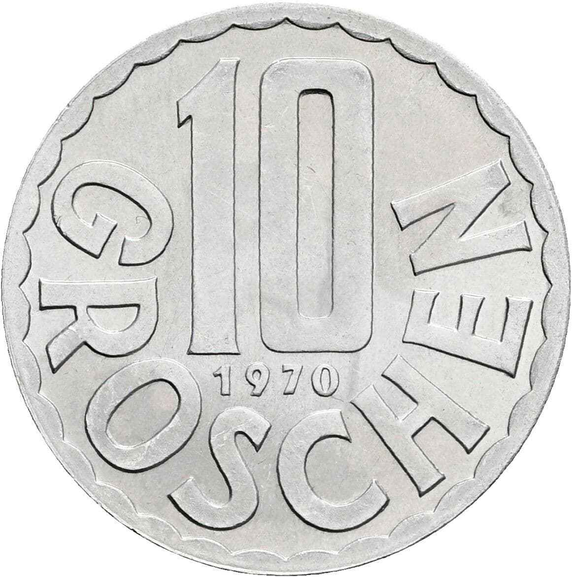 10 Groschen 1970 – Vorderseite