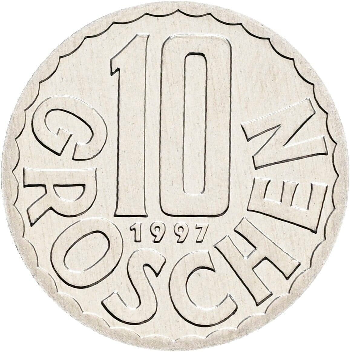 10 Groschen 1997 – Vorderseite