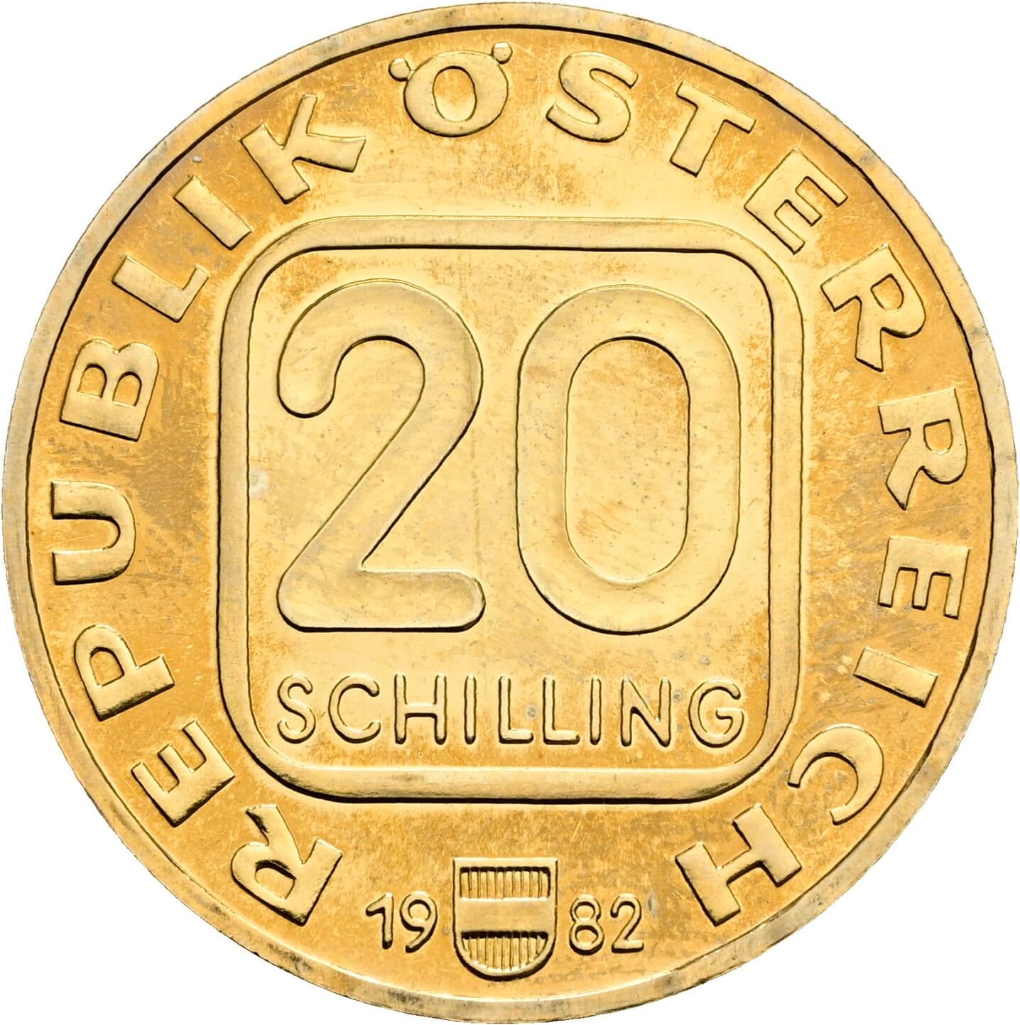 20 Schilling 1982 – Vorderseite