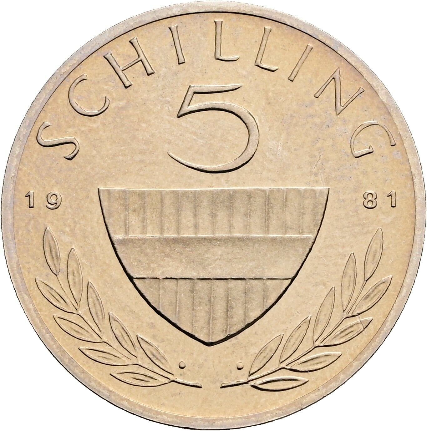 5 Schilling 1981 – Vorderseite