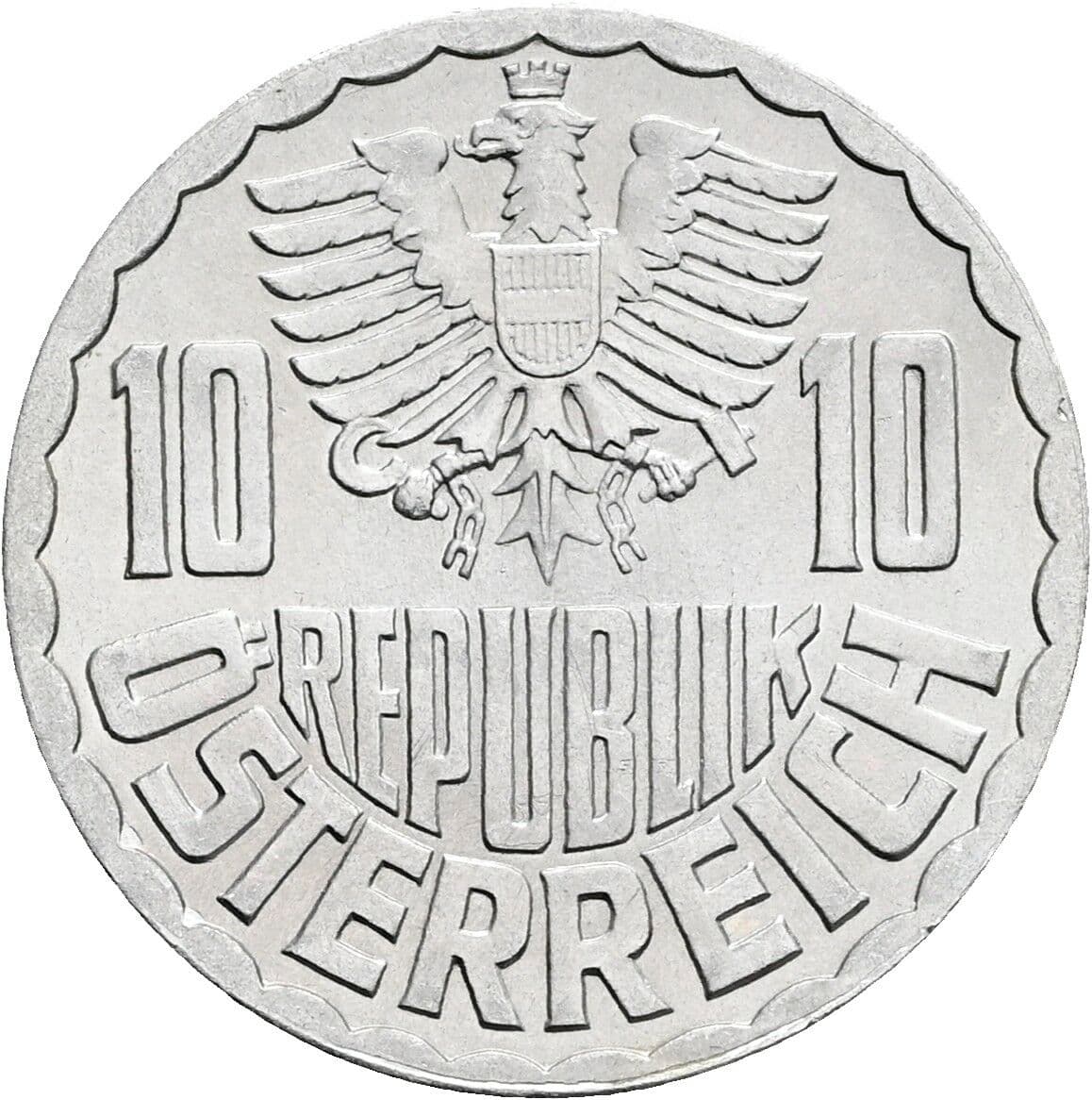 10 Groschen 1970 – Rückseite