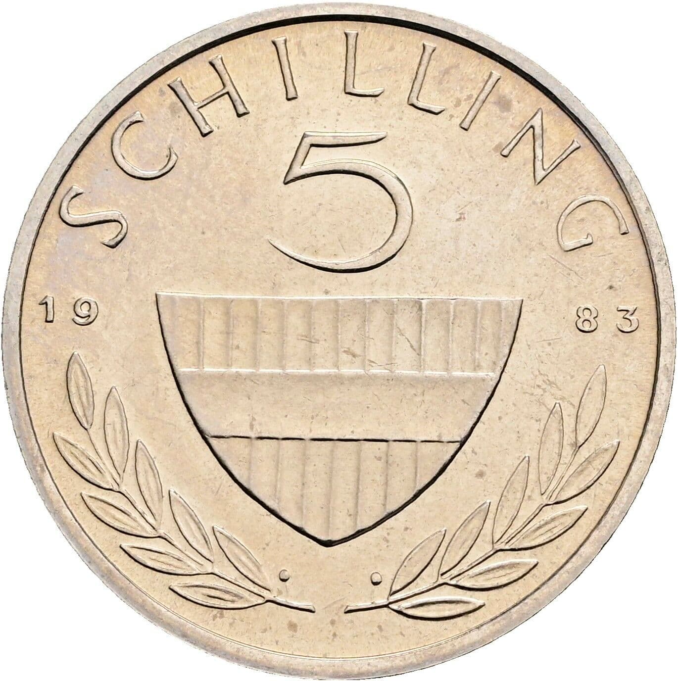 5 Schilling 1983 – Vorderseite