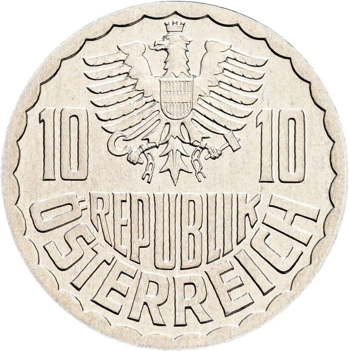 10 Groschen 1996 – Rückseite