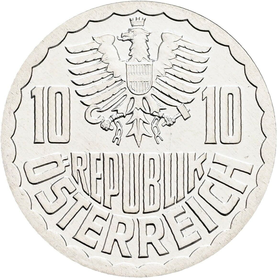 10 Groschen 1999 – Rückseite