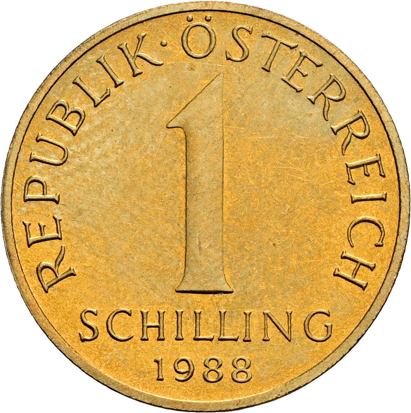 1 Schilling 1988 – Vorderseite
