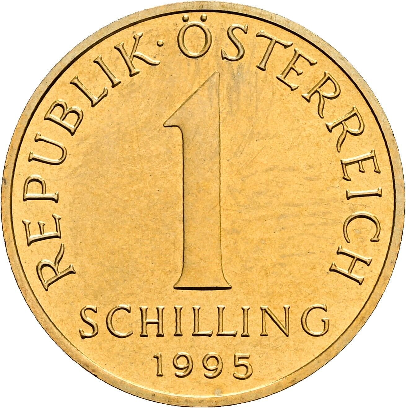 1 Schilling 1995 – Vorderseite