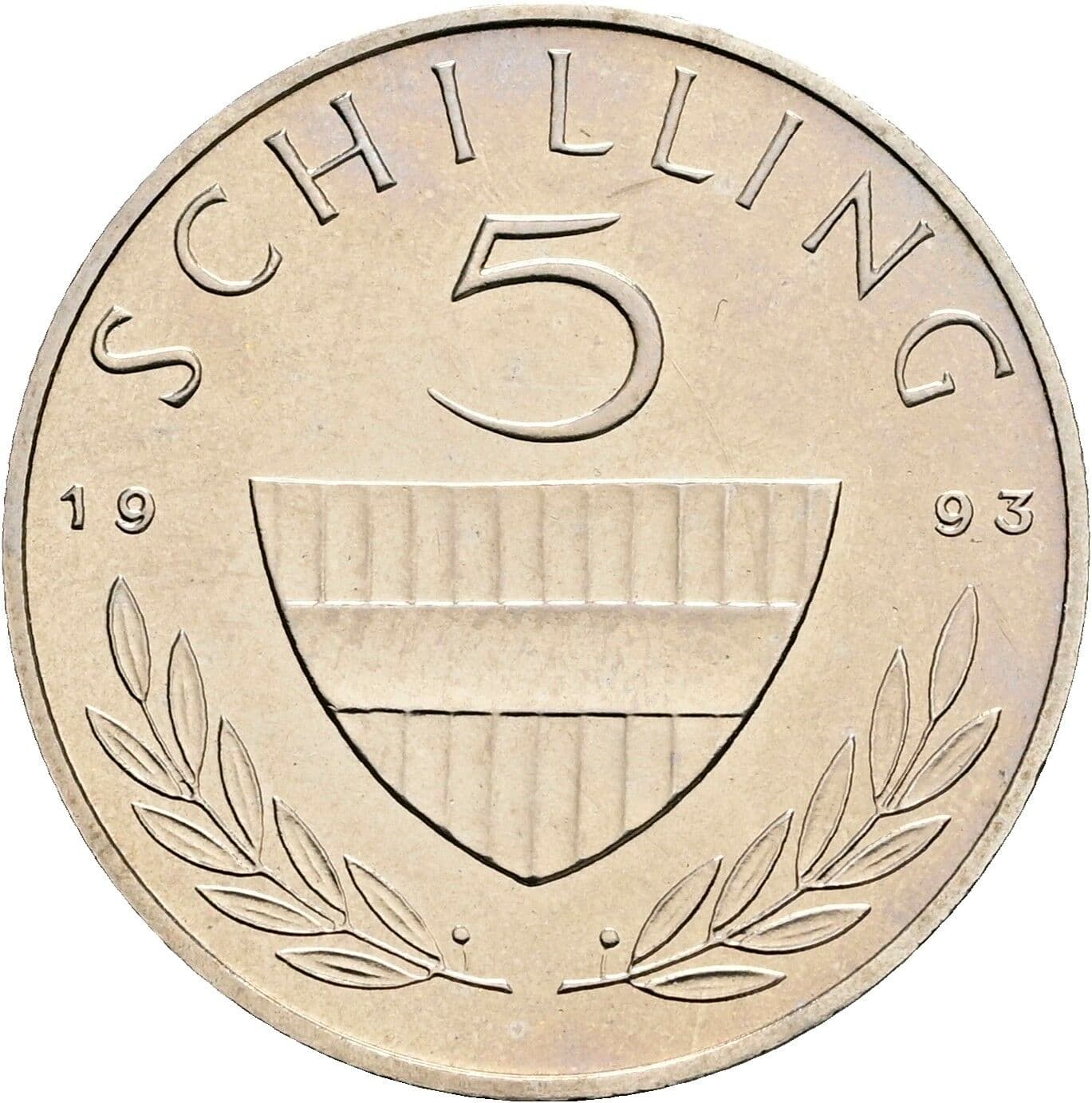 5 Schilling 1993 – Vorderseite