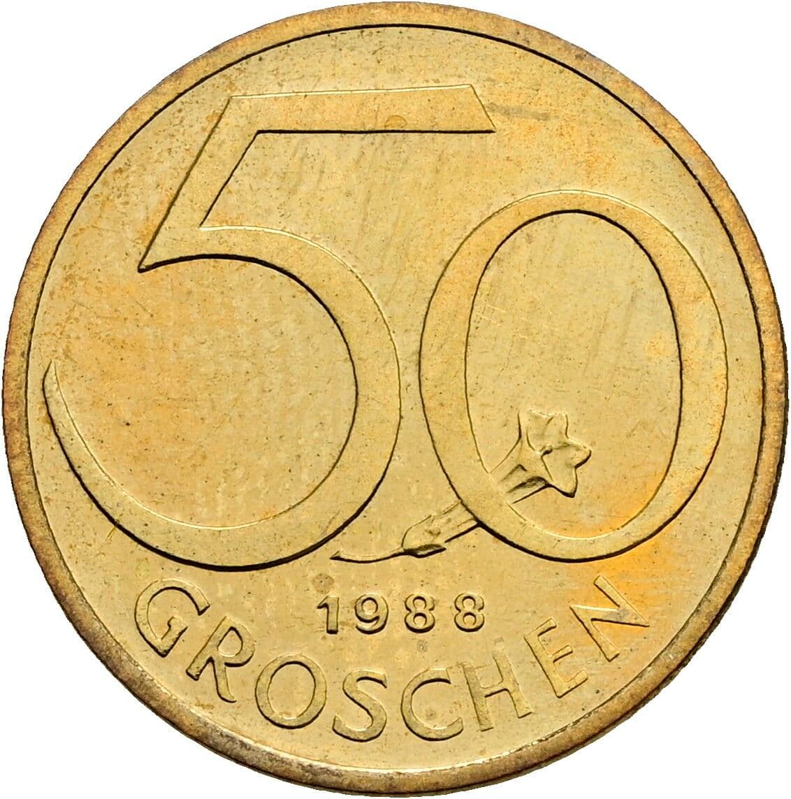 50 Groschen 1988 – Vorderseite