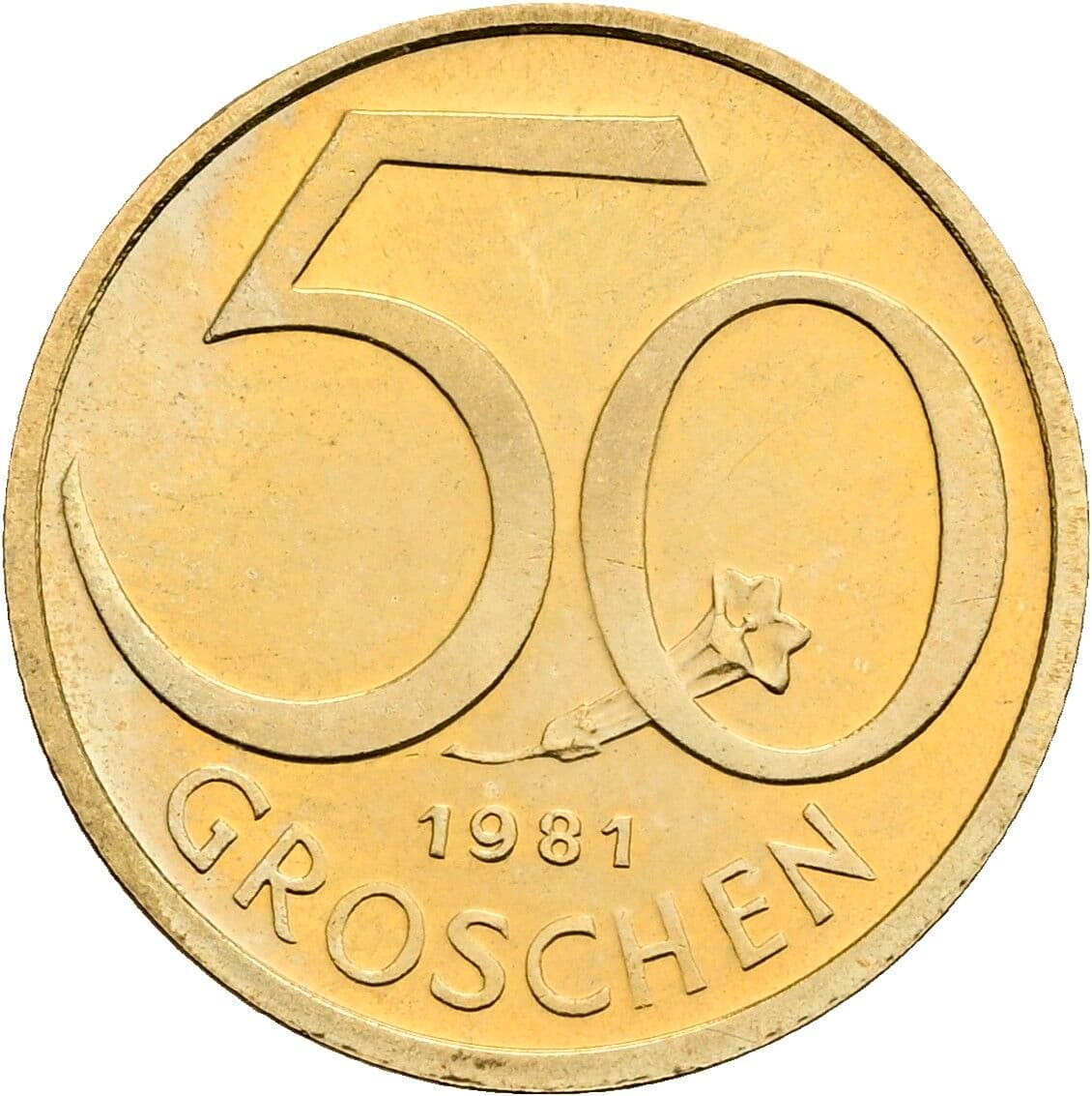 50 Groschen 1981 – Vorderseite