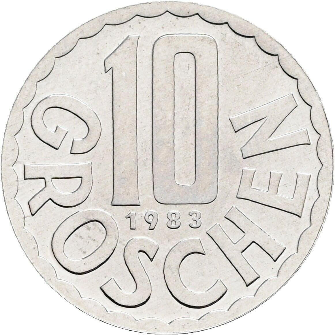 10 Groschen 1983 – Vorderseite