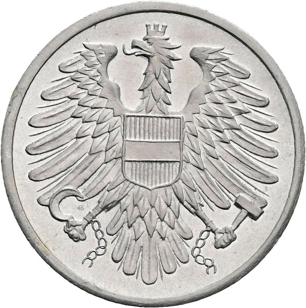 2 Groschen 1973 – Rückseite