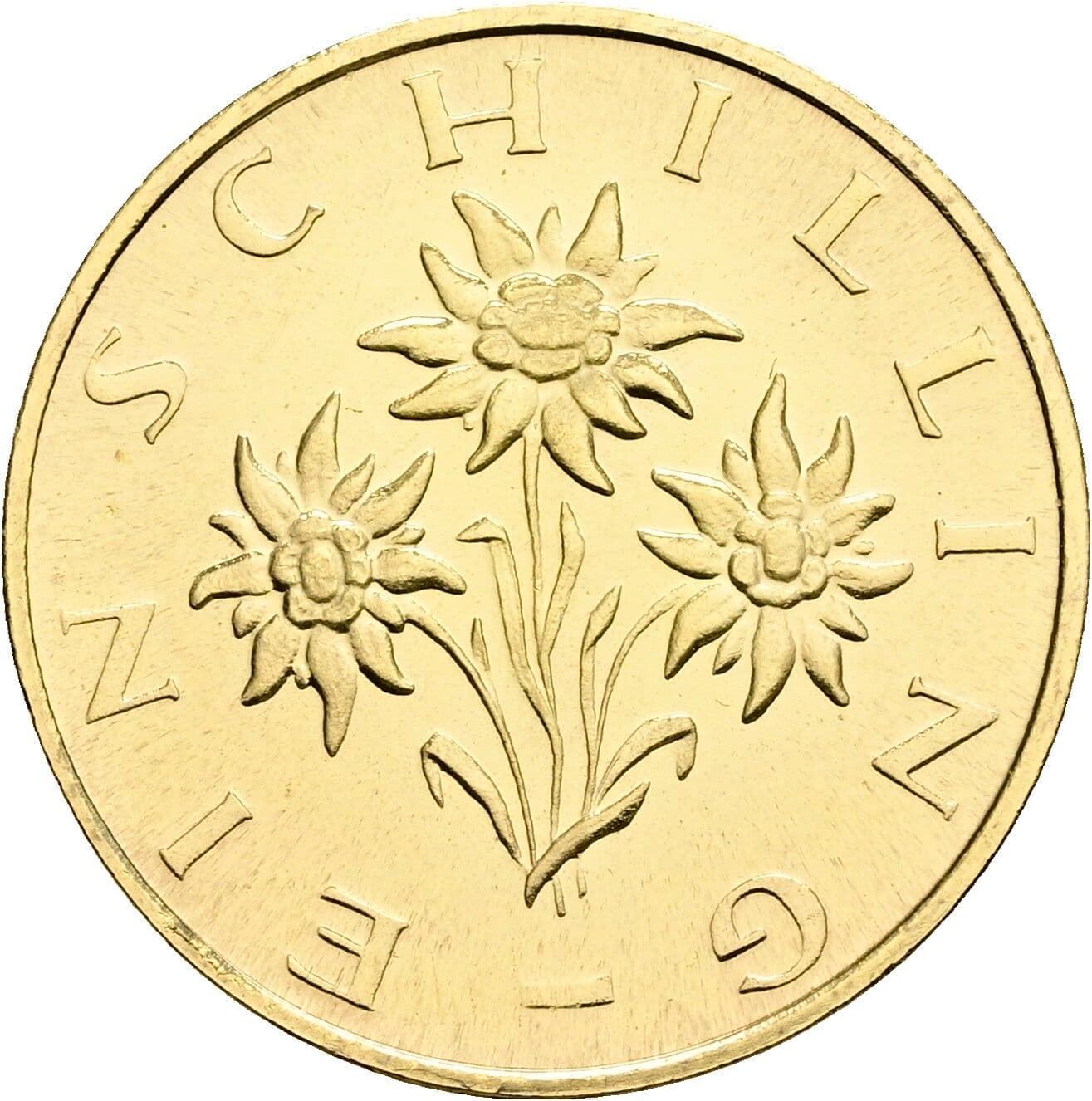 1 Schilling 1971 – Rückseite